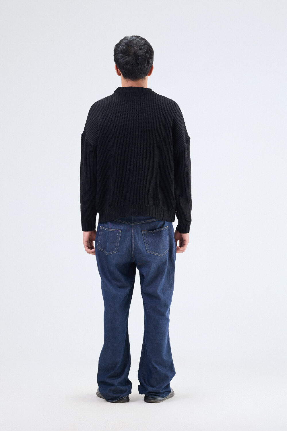 The way light <br>  knitted sweater  black - Image 2